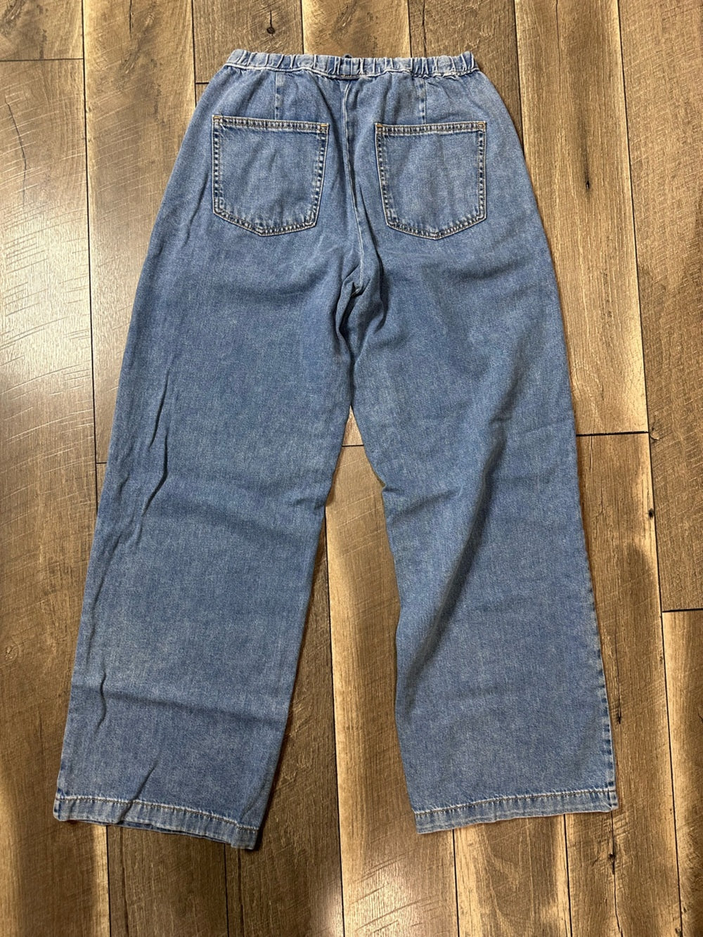 Zara Wide Leg Soft Denim Pants