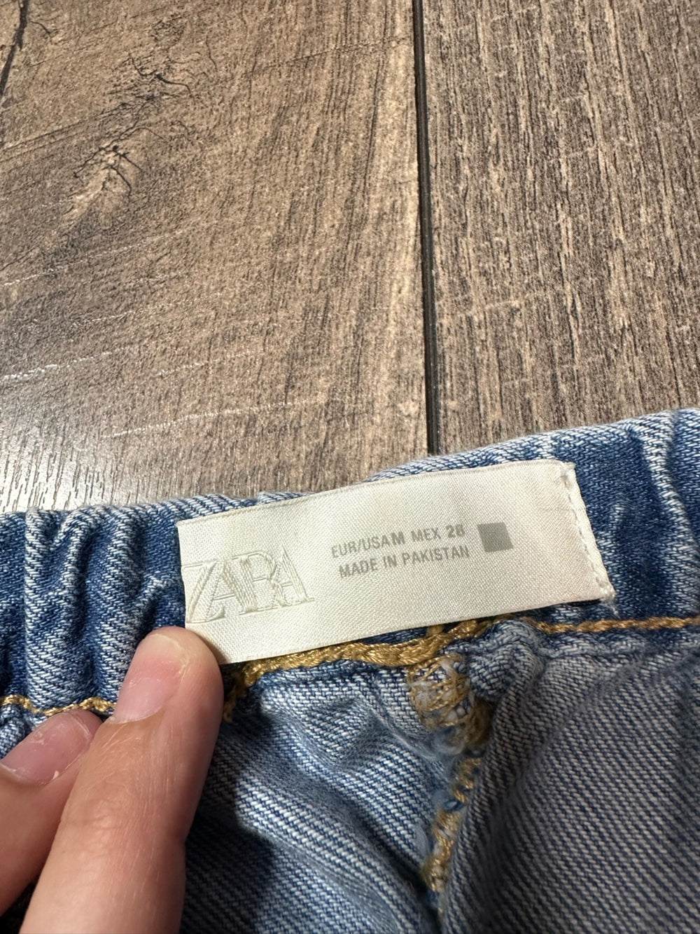 Zara Wide Leg Soft Denim Pants