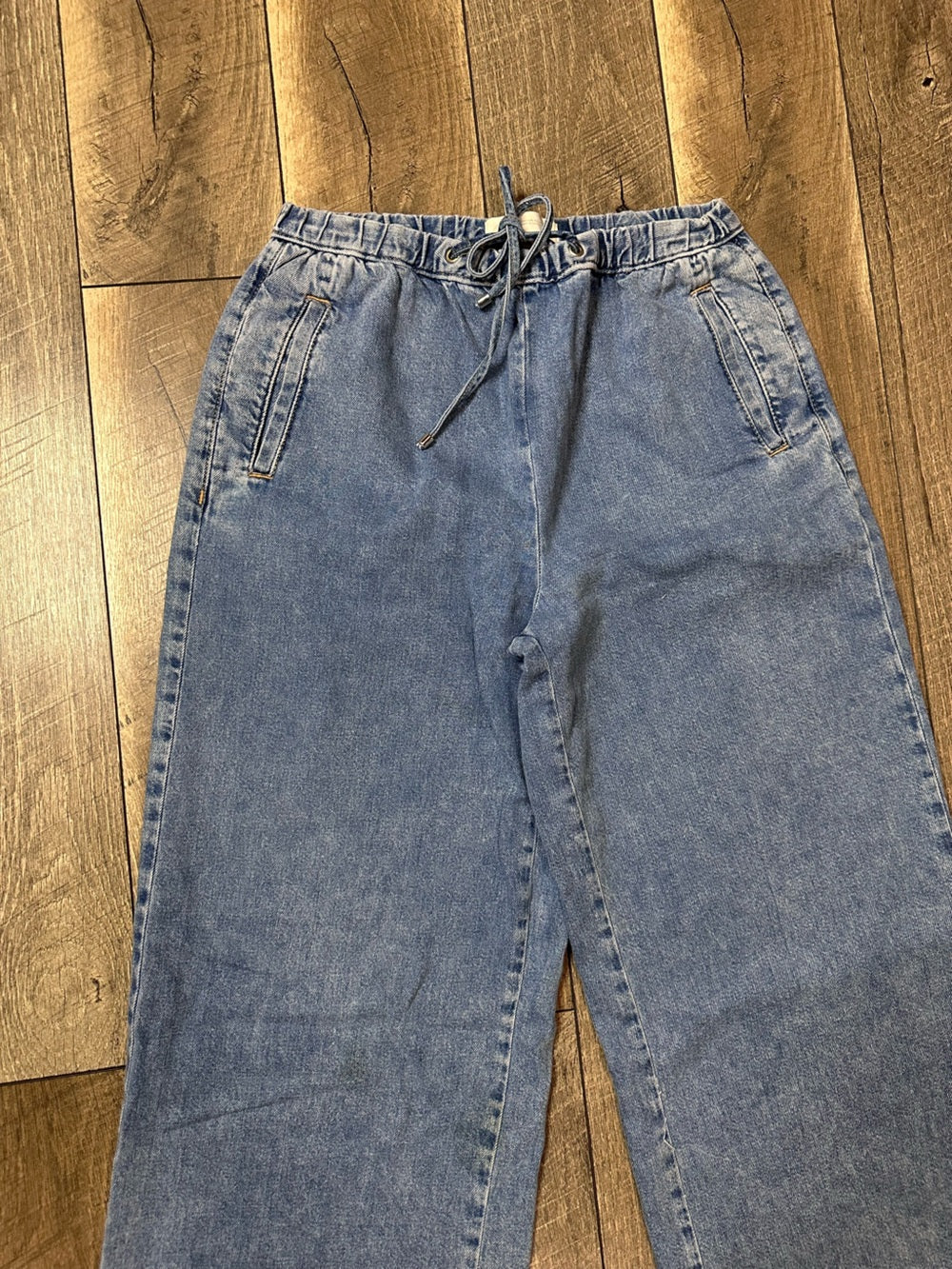 Zara Wide Leg Soft Denim Pants
