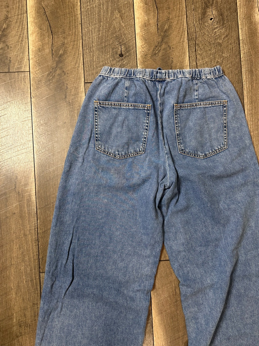 Zara Wide Leg Soft Denim Pants