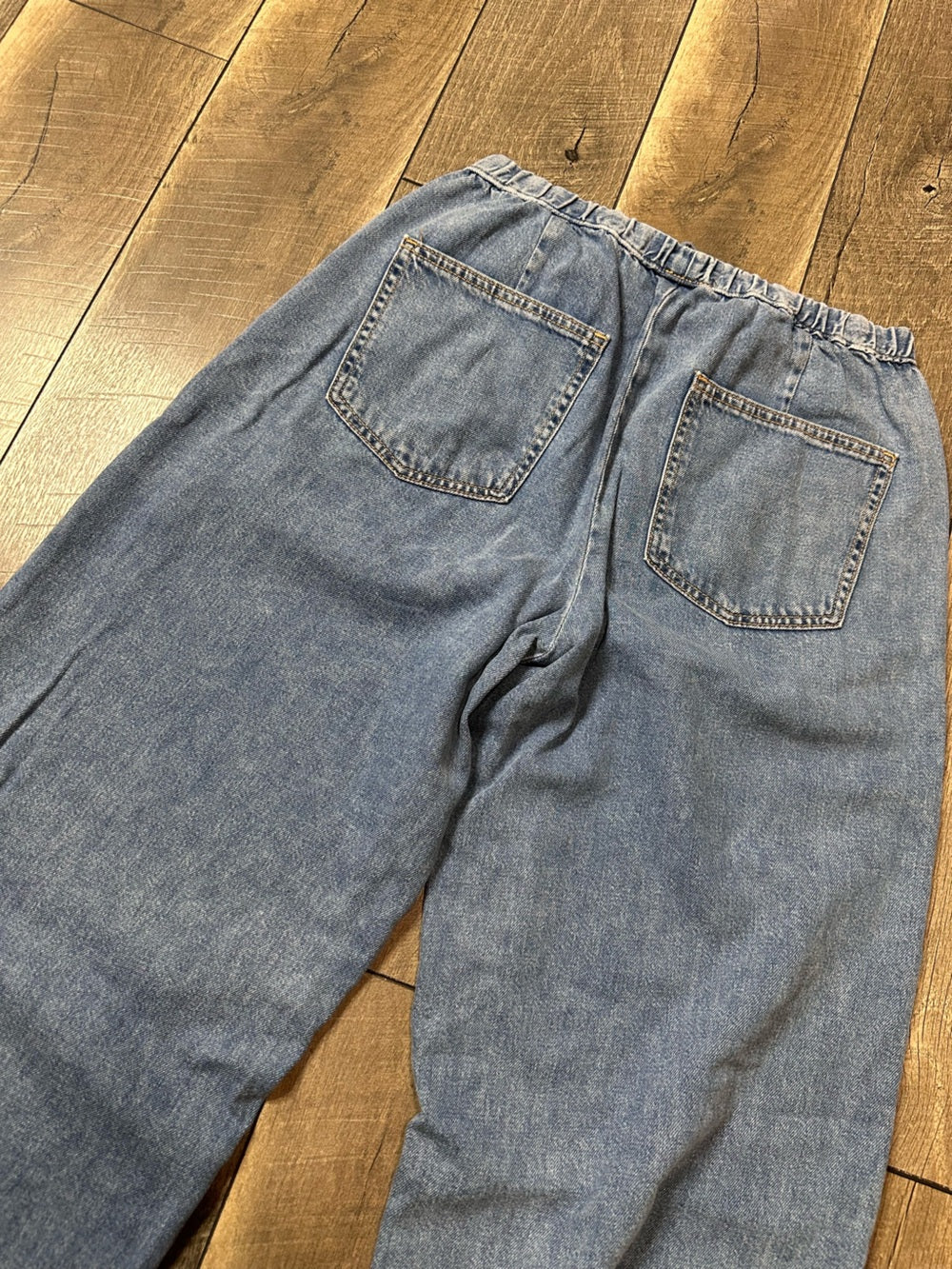 Zara Wide Leg Soft Denim Pants