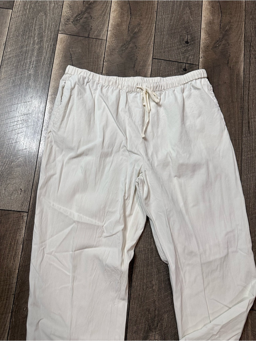 Soft Surroundings White Silk Pants