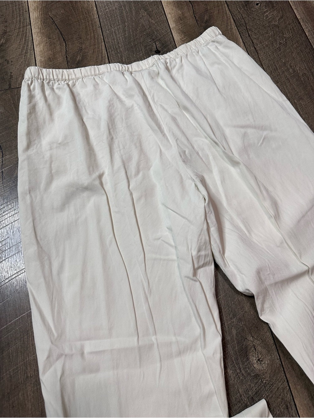 Soft Surroundings White Silk Pants