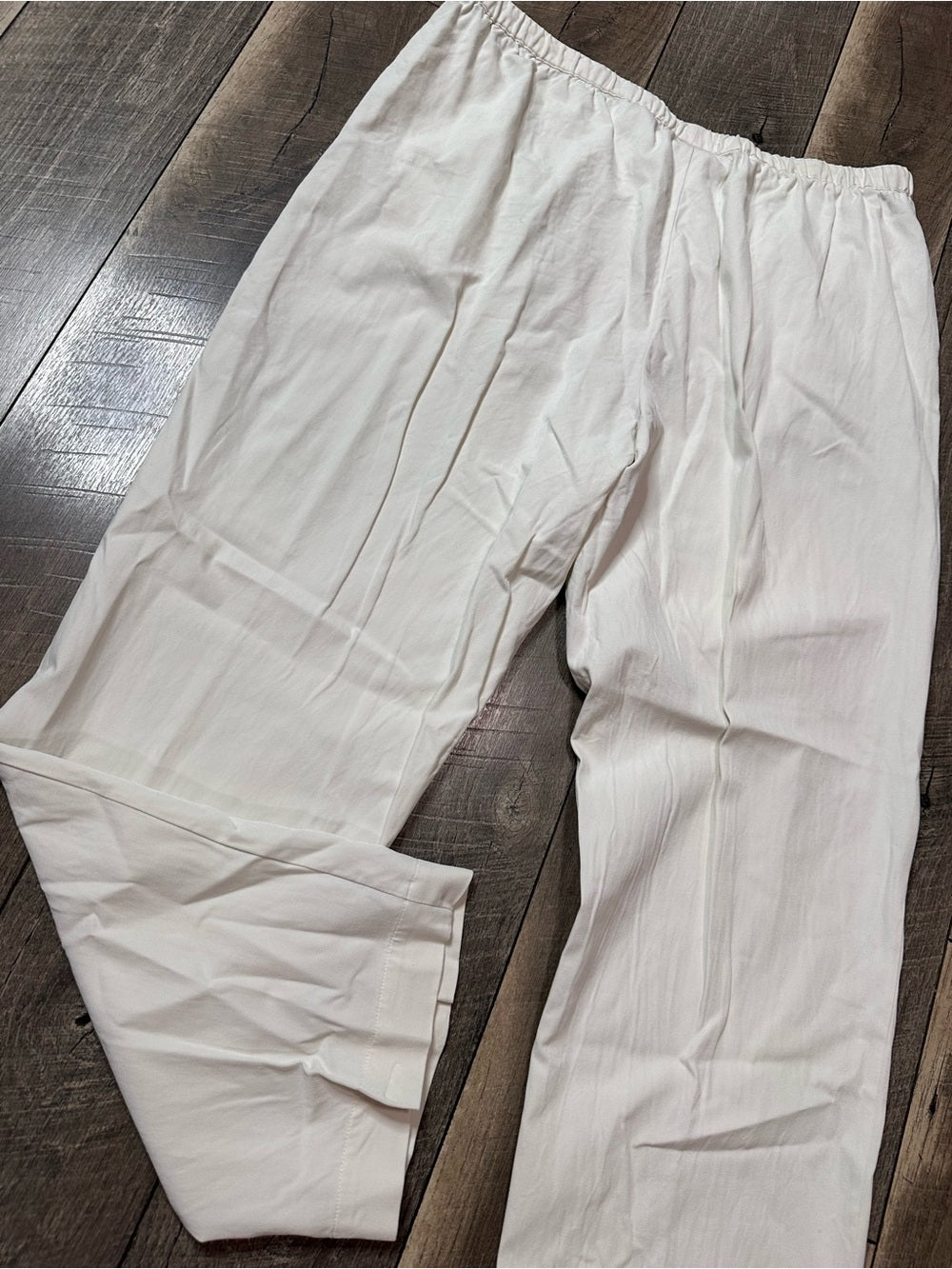 Soft Surroundings White Silk Pants