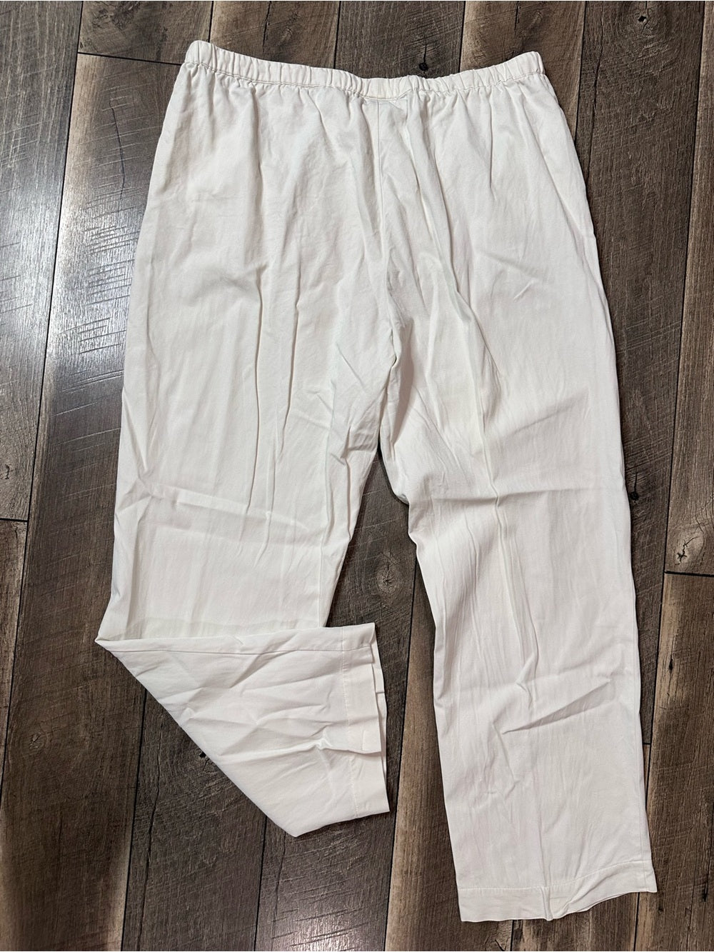 Soft Surroundings White Silk Pants
