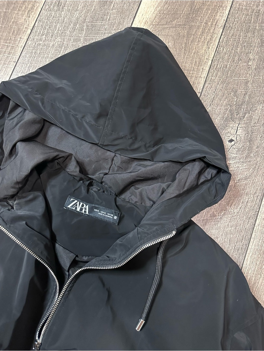 Zara Cropped Zip Up Jacket