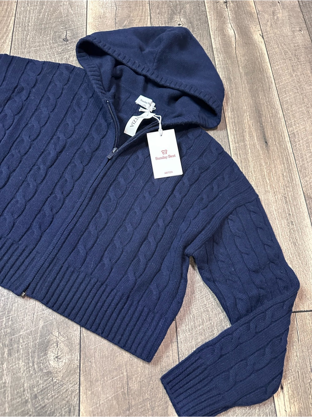 Aritzia Sunday Best Octavia Oversized Zip Hoodie