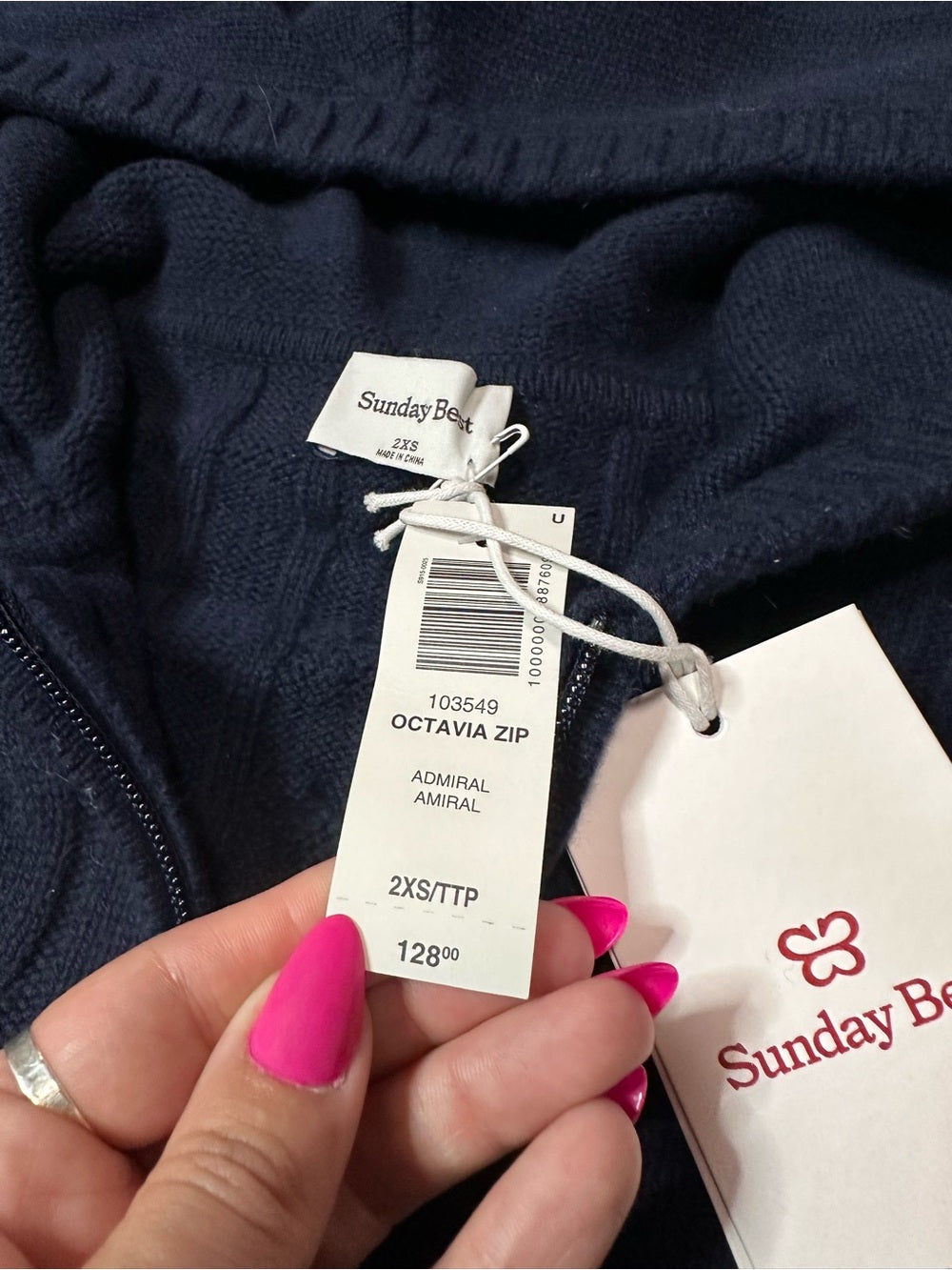 Aritzia Sunday Best Octavia Oversized Zip Hoodie