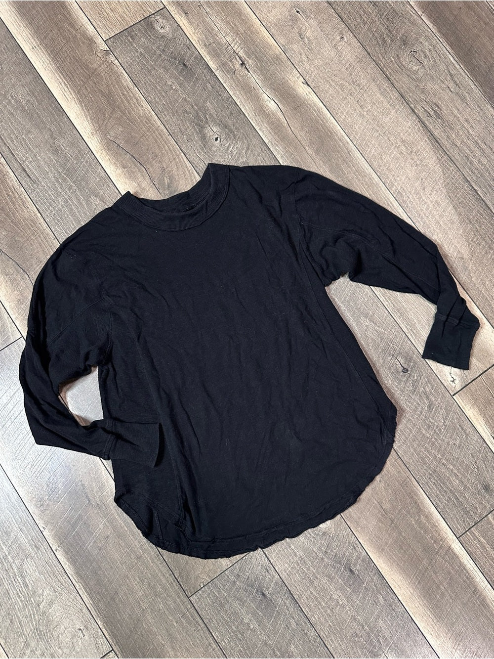 Aerie Black Oversized Long Sleeve Top