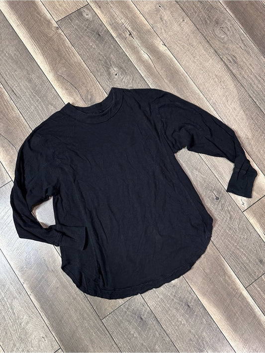 Aerie Black Oversized Long Sleeve Top