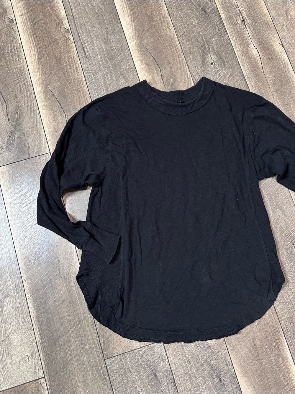 Aerie Black Oversized Long Sleeve Top