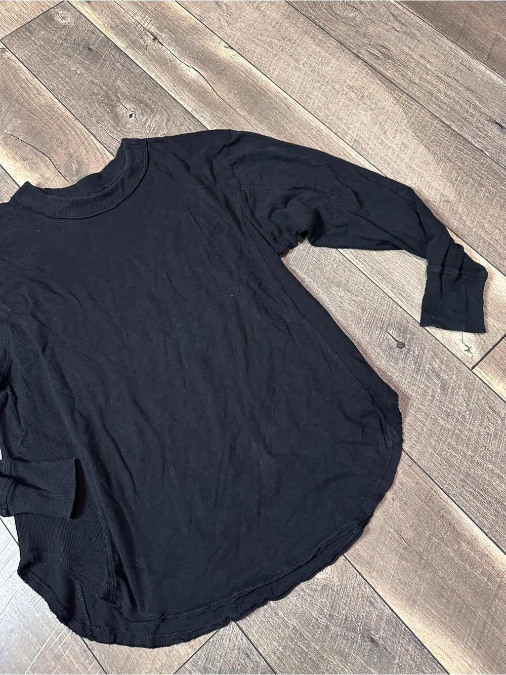 Aerie Black Oversized Long Sleeve Top