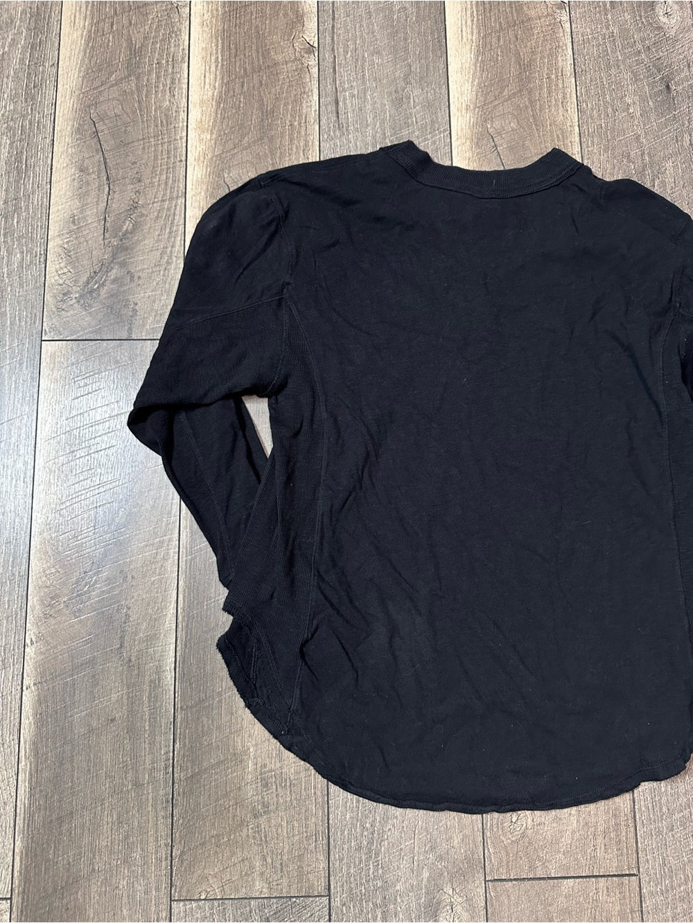 Aerie Black Oversized Long Sleeve Top