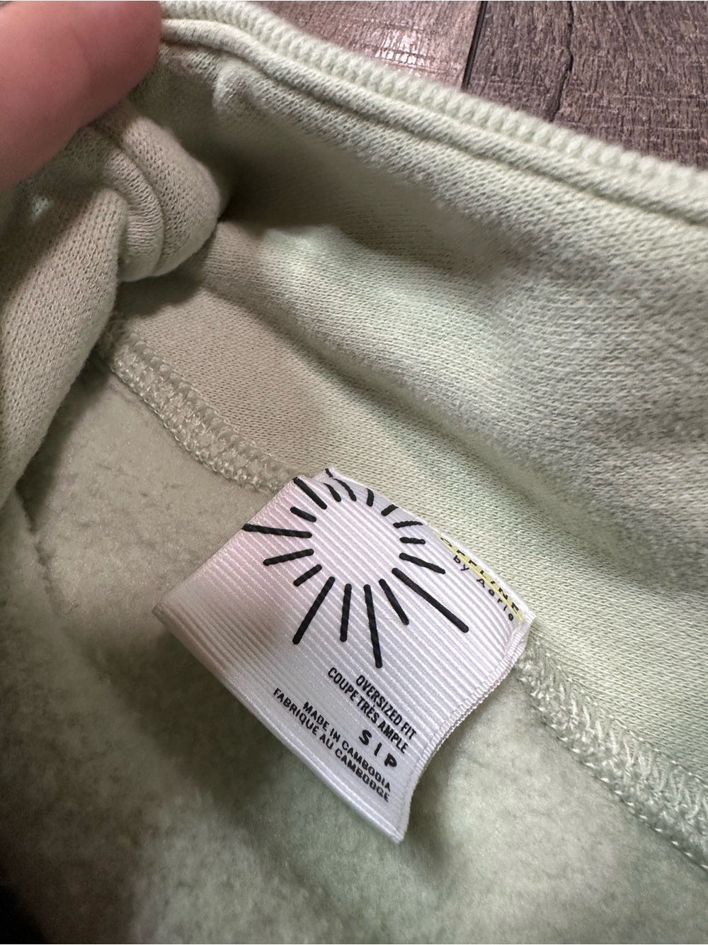 Aerie Offline Mint Mockneck Pullover