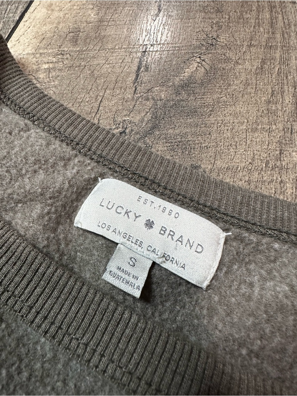 Lucky Brand Kiss Camo Pullover