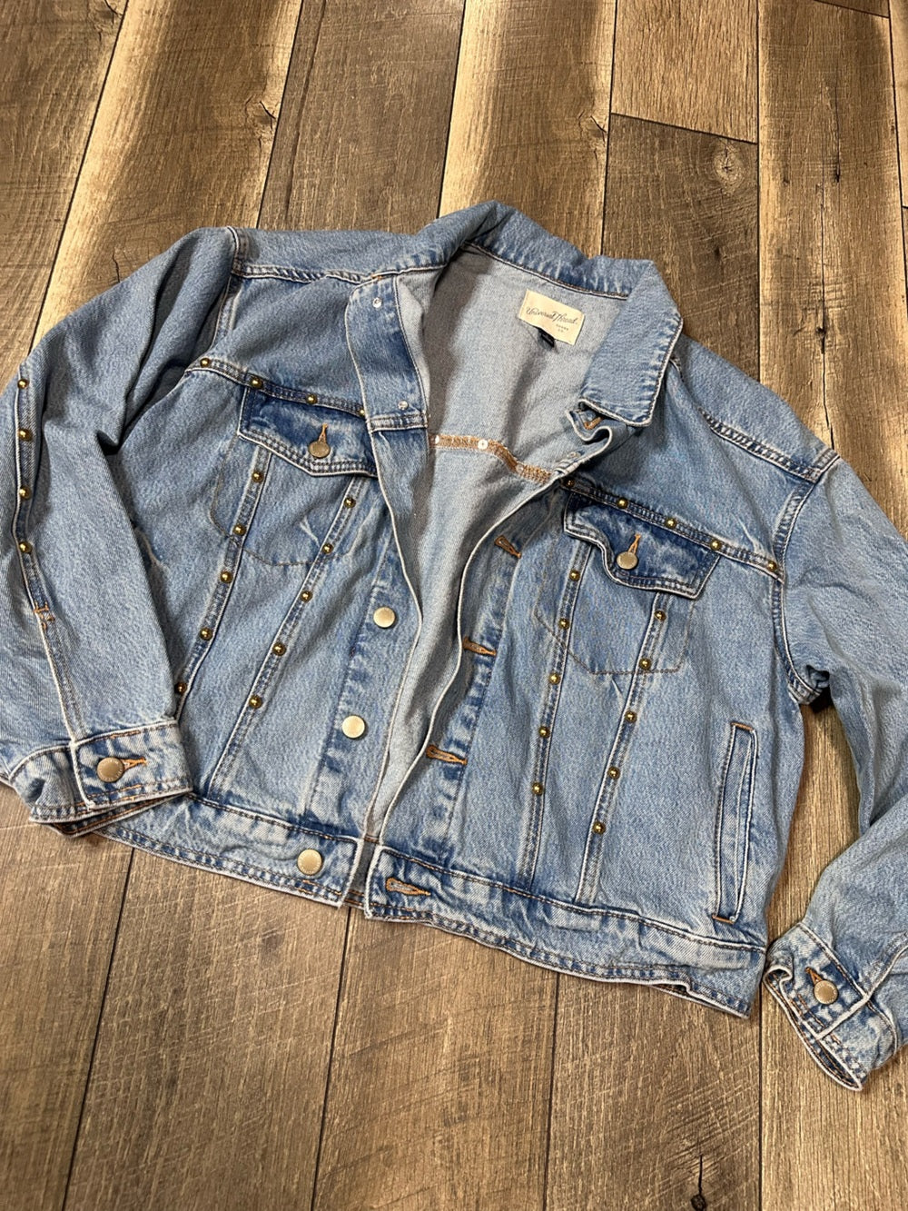 Universal Threads Studded Oversized Denim Jacket