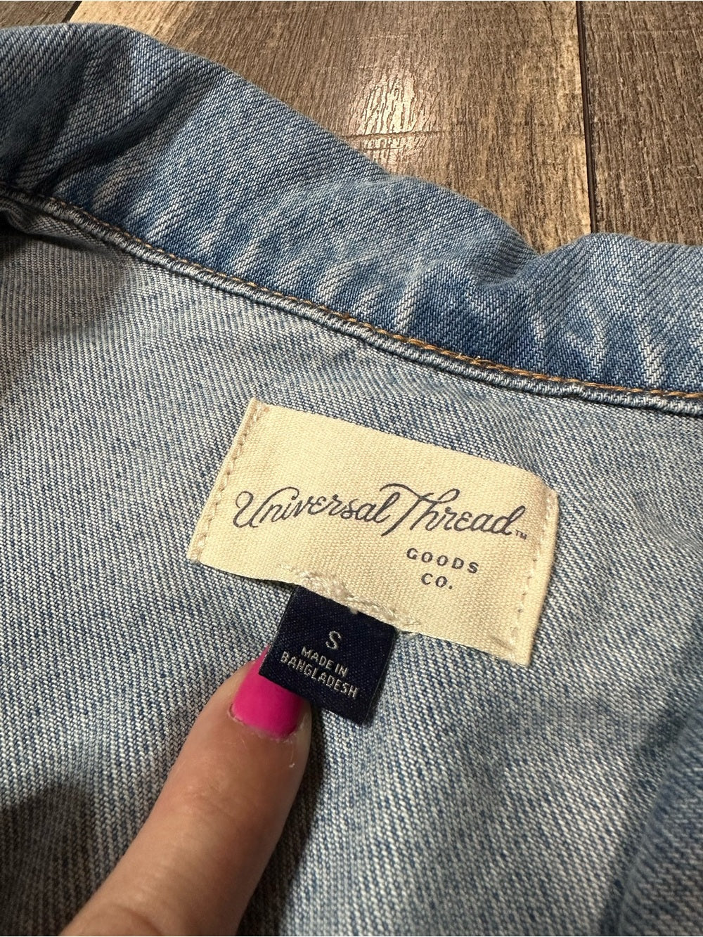 Universal Threads Studded Oversized Denim Jacket