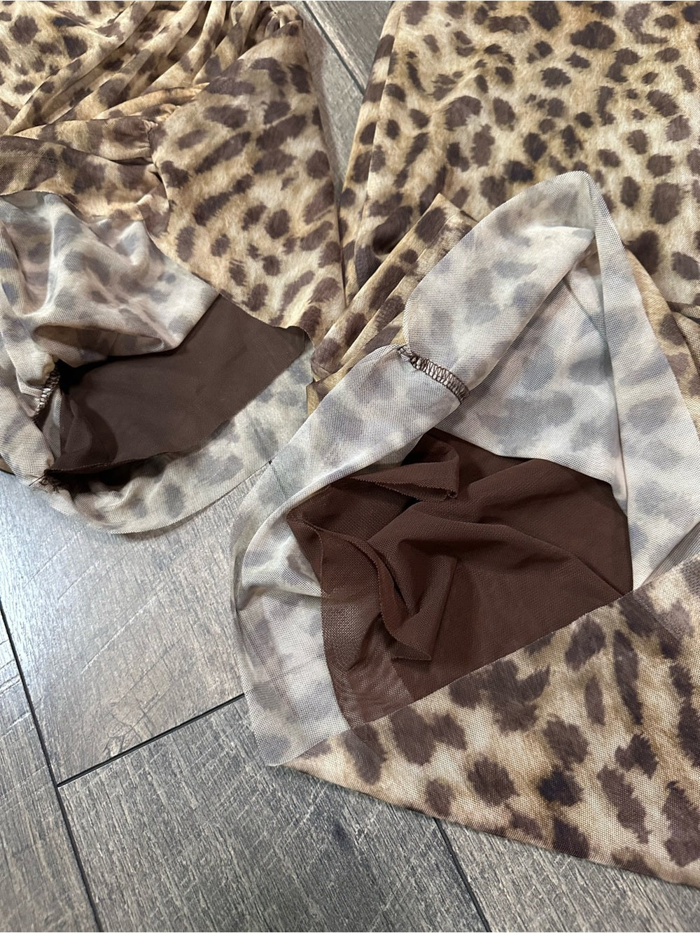 Zara Leopard 2 Piece Skirt Set