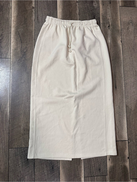 Zara Cream Midi Skirt