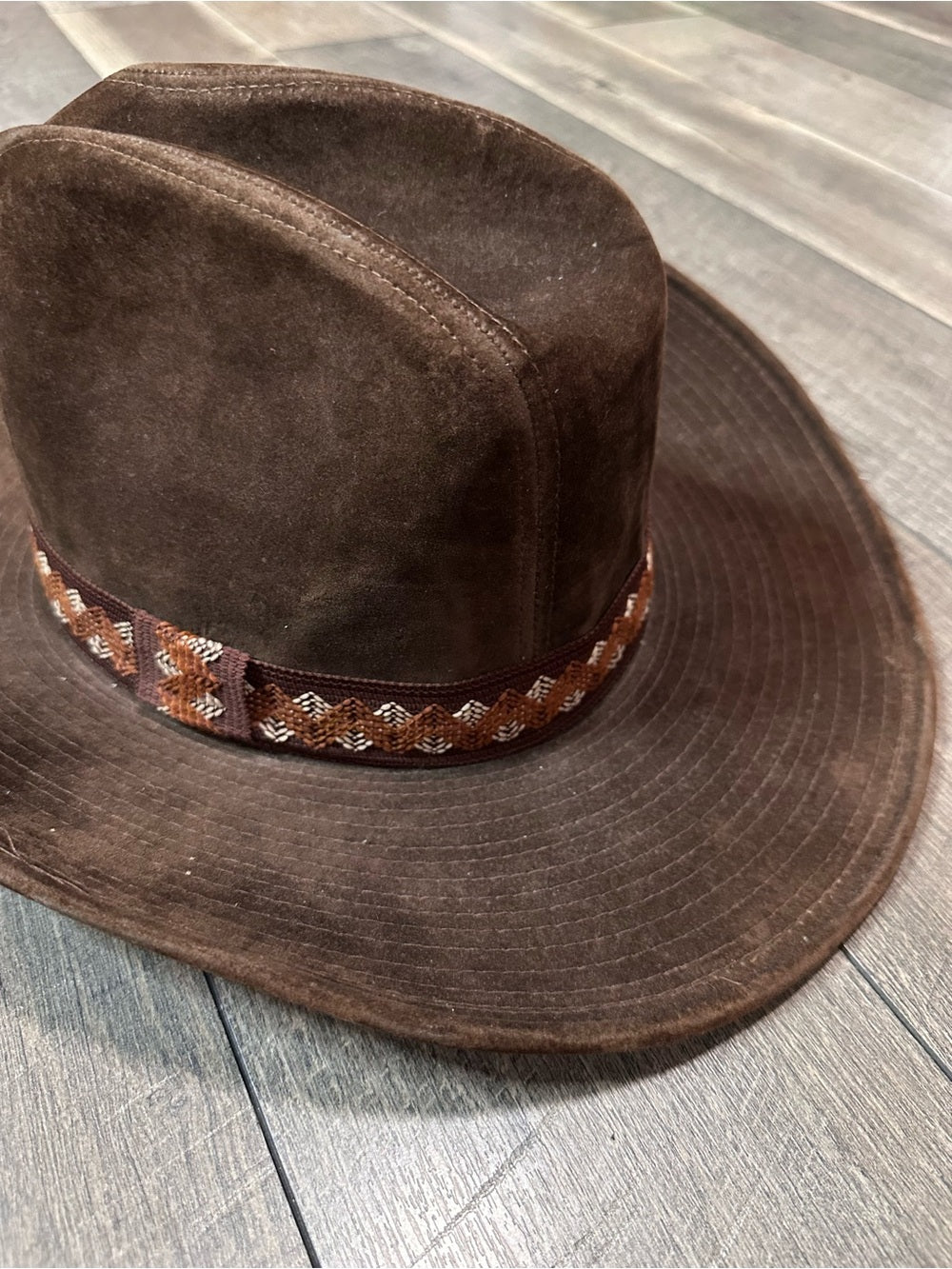 Vintage Western Suede Cowboy Hat