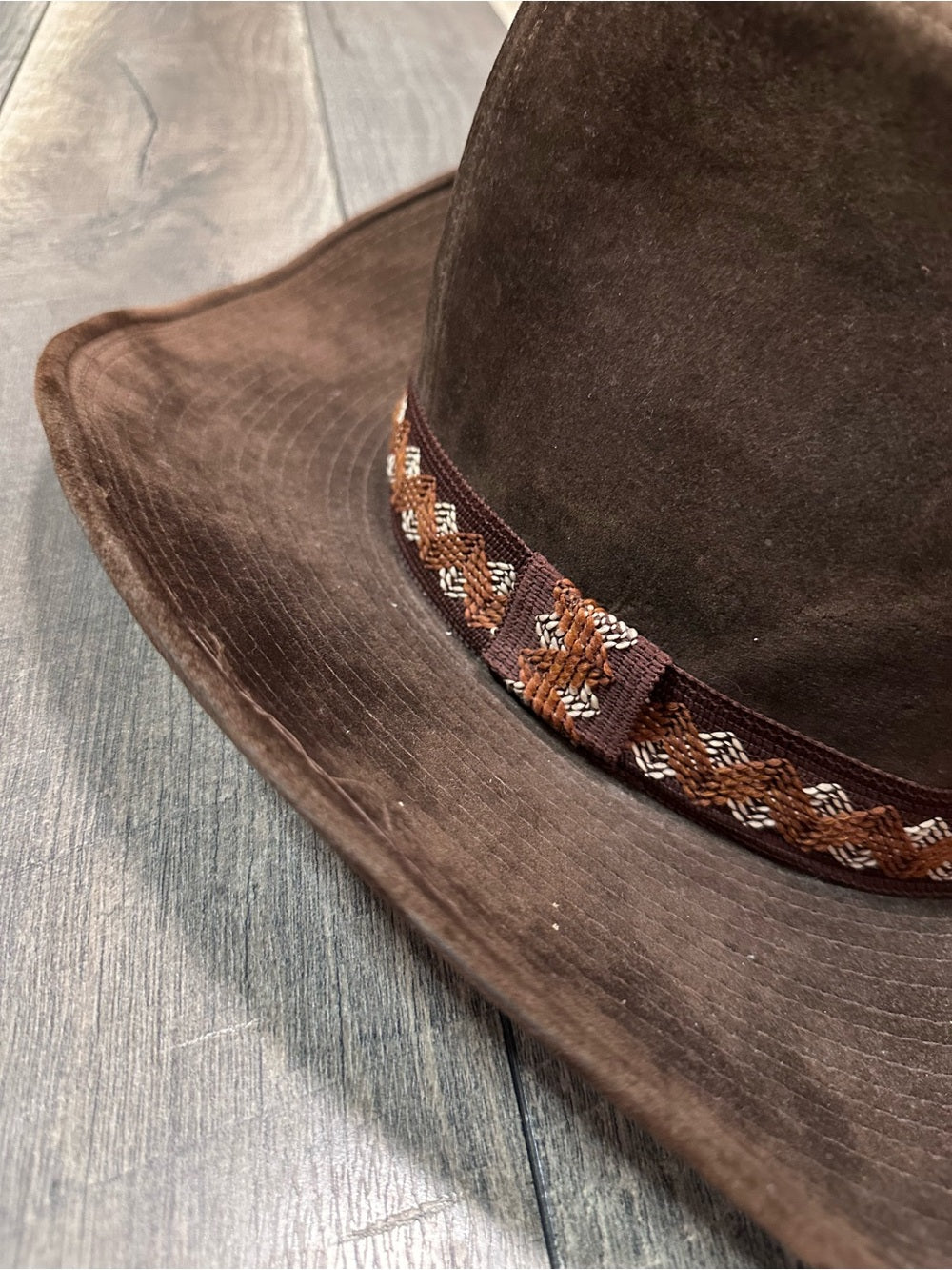 Vintage Western Suede Cowboy Hat
