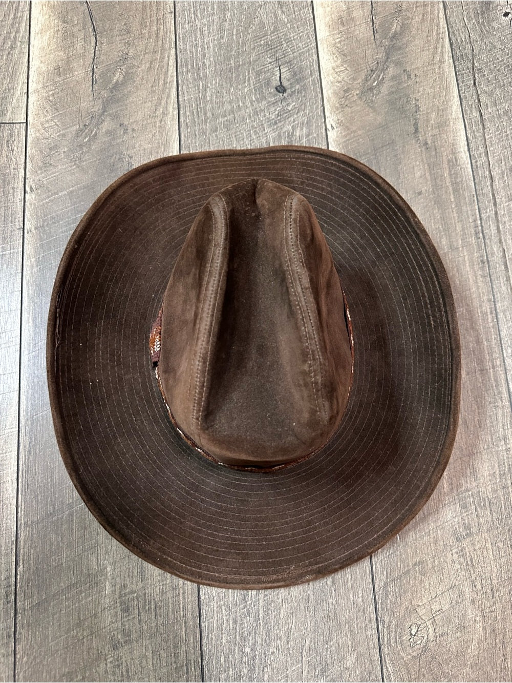 Vintage Western Suede Cowboy Hat