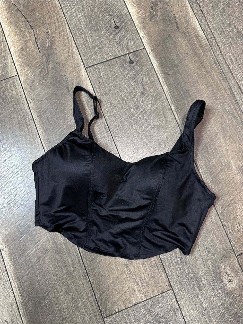 PINK Victoria’s Secret Black Corset Top