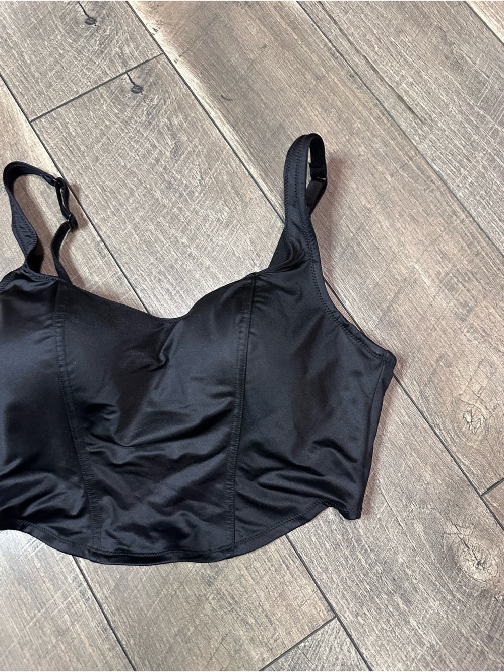 PINK Victoria’s Secret Black Corset Top
