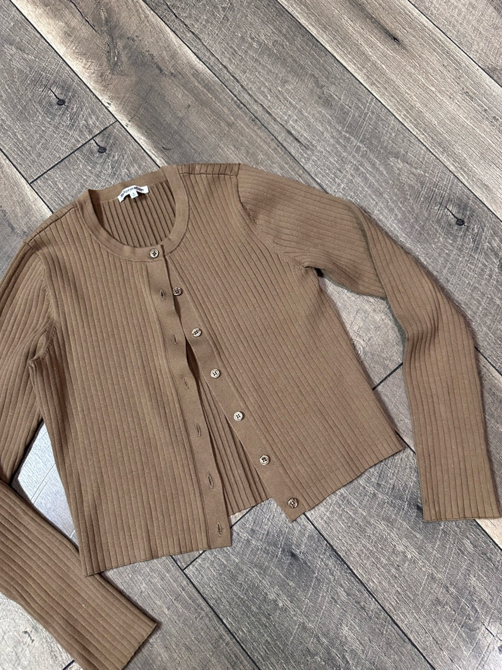 Reformation Organic Cotton Button Down Sweater