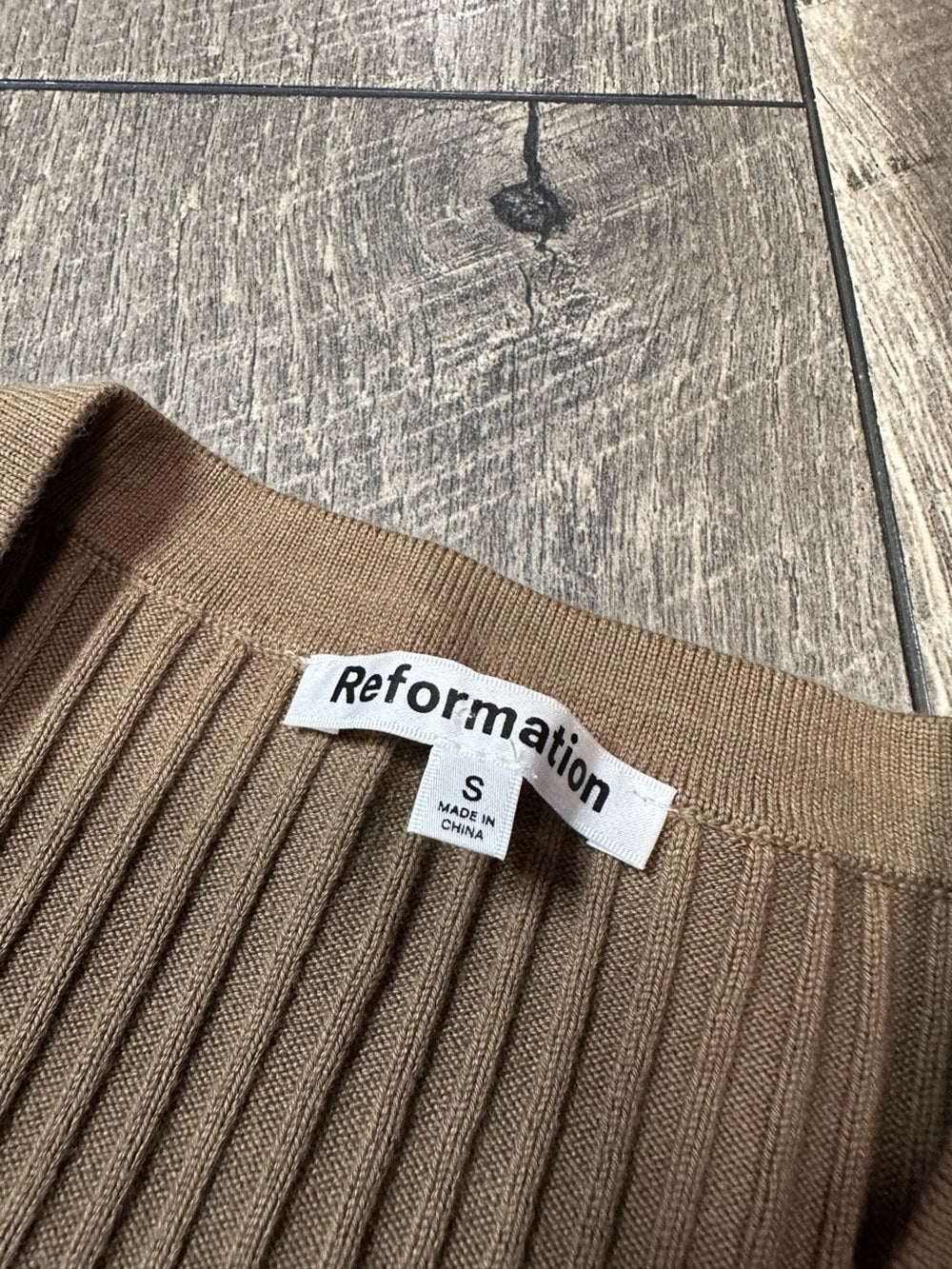 Reformation Organic Cotton Button Down Sweater