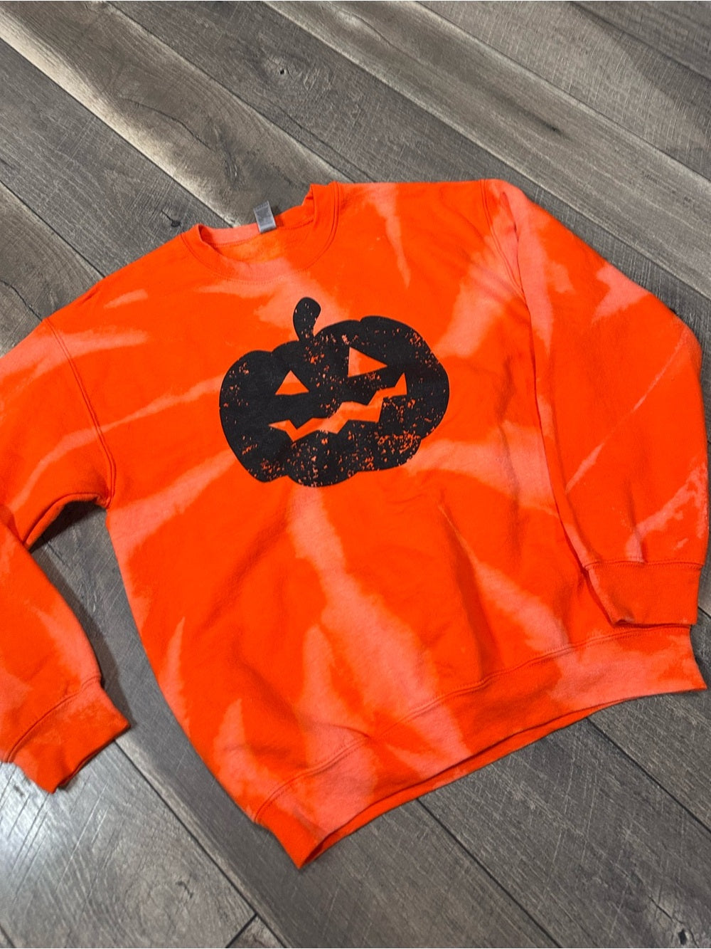 Gildan Pumpkin Tie Dye Crewneck