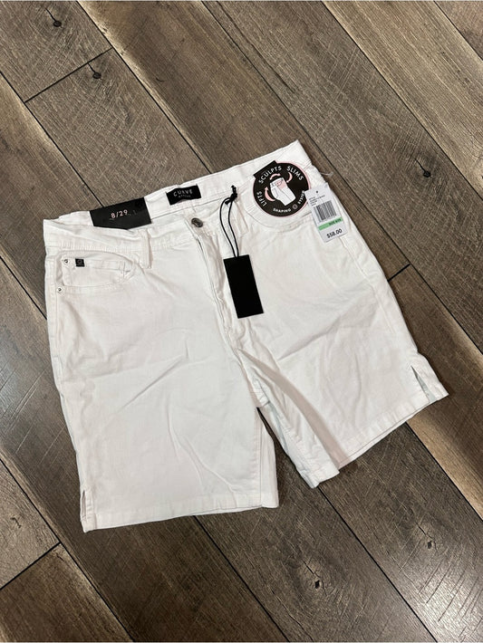Curve Appeal White Denim Soft Stretch Shorts