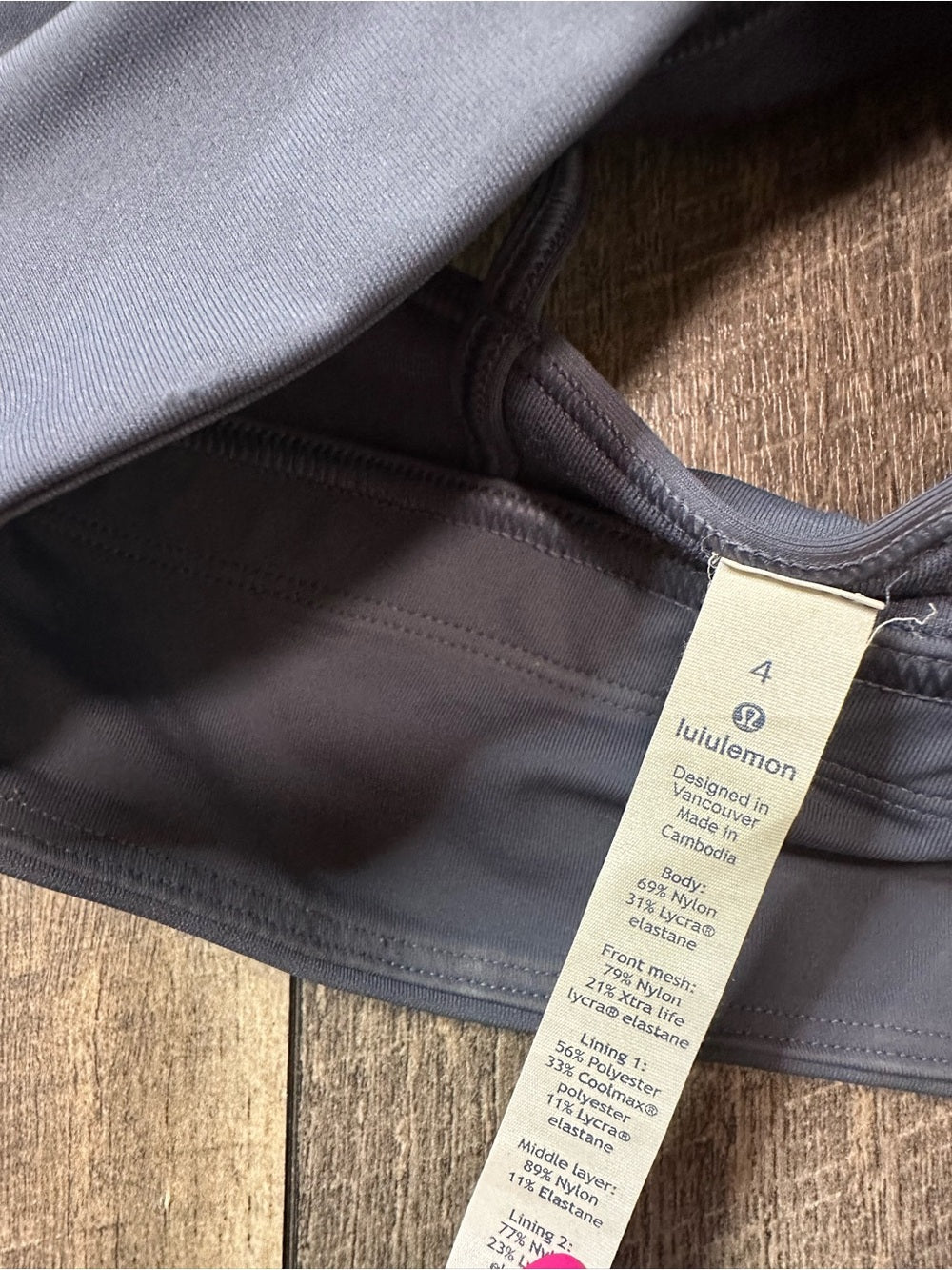 Lululemon Adore Your Core Bra
Shadow Blue