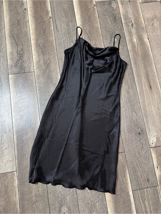 Bebe Black Silky Midi Dress