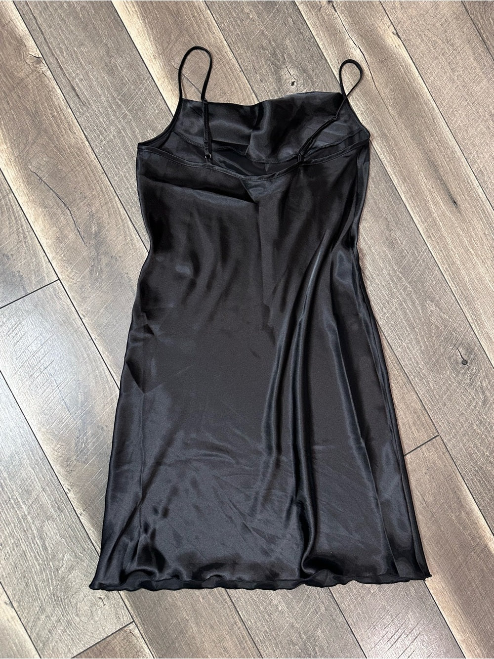 Bebe Black Silky Midi Dress