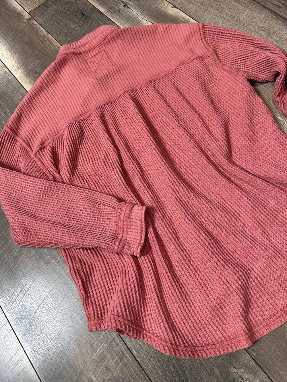 Aerie Oversized Waffleknit Button Down