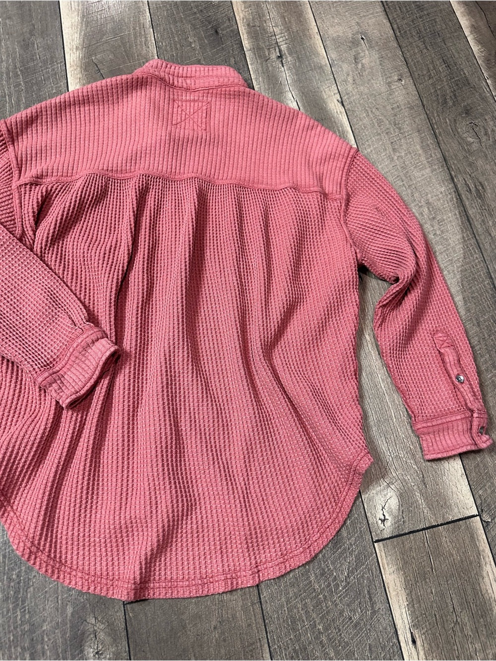Aerie Oversized Waffleknit Button Down