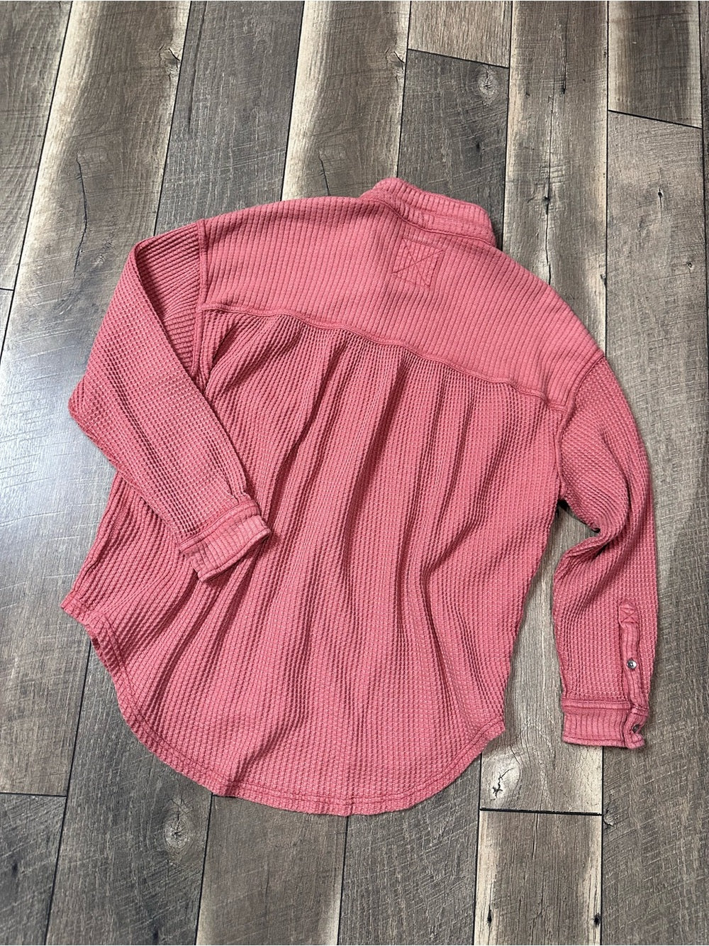 Aerie Oversized Waffleknit Button Down