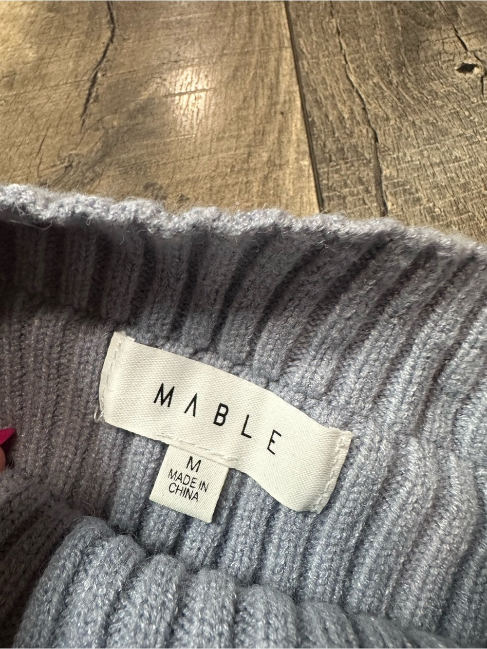 Mable Periwinkle Oversized Cropped Sweater