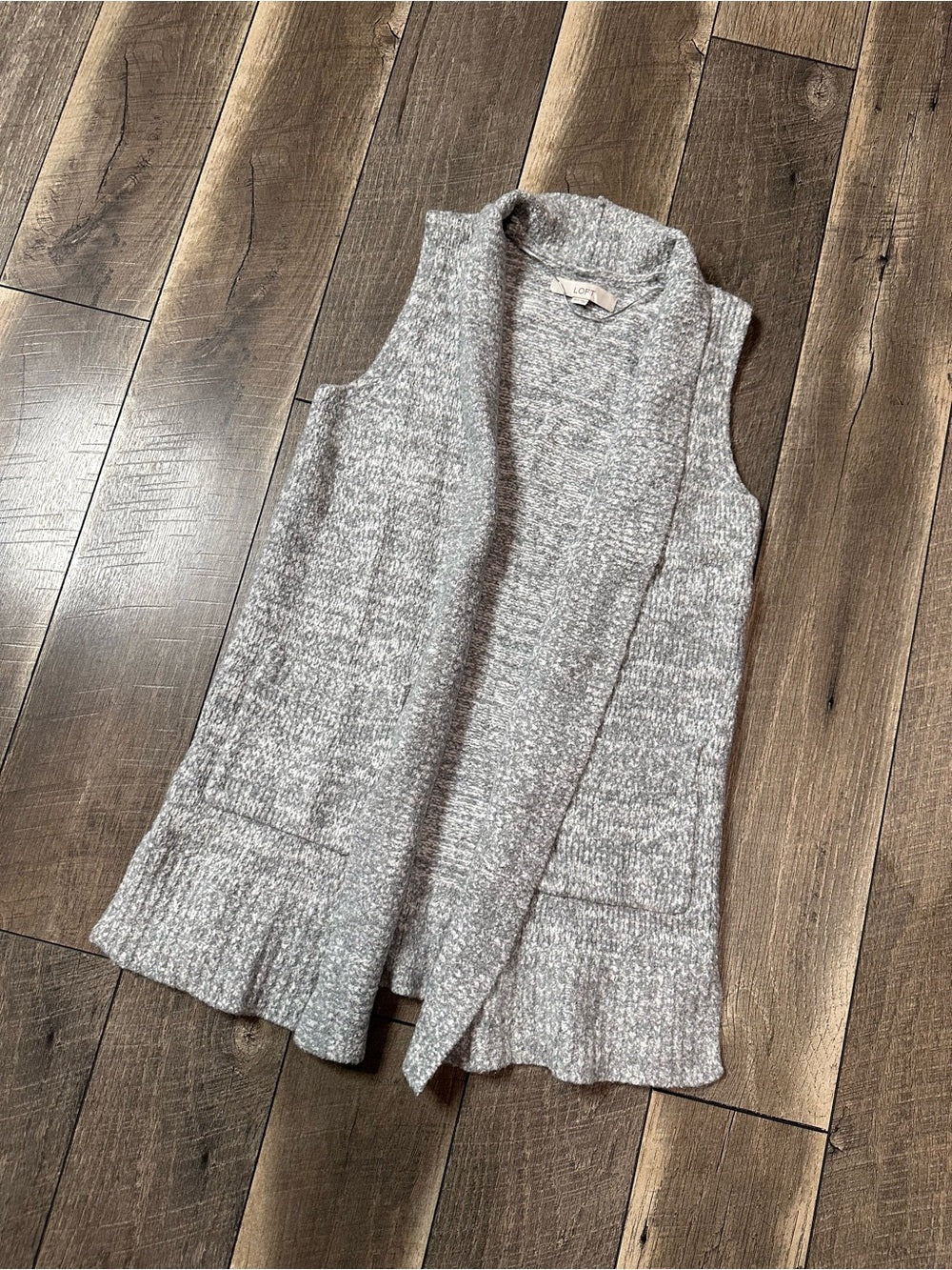 Loft Sleeveless Open Cardigan