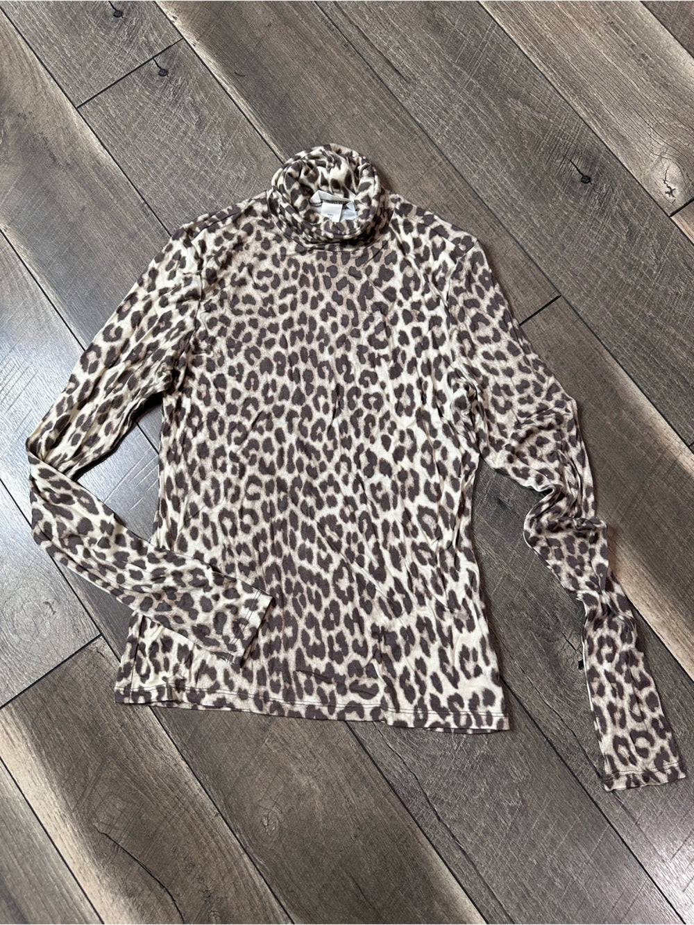 H&M Leopard Soft & Stretchy Turtleneck
