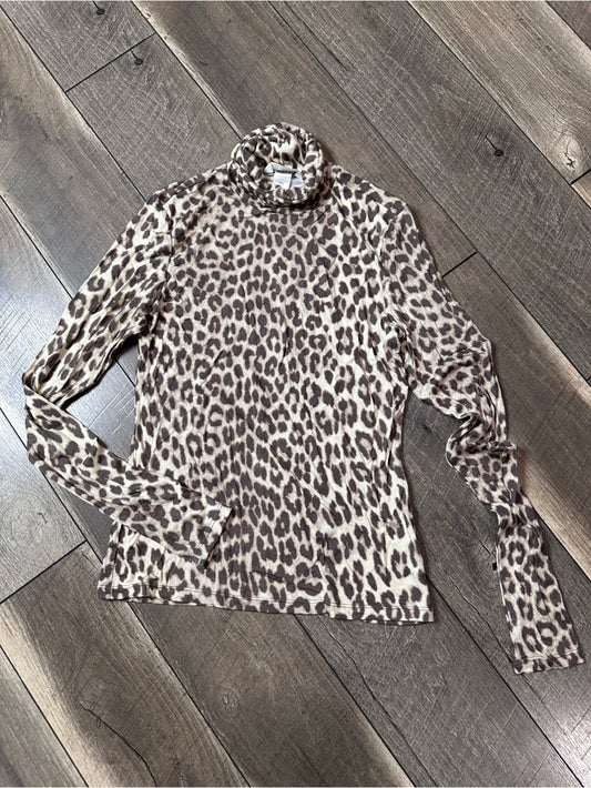 H&M Leopard Soft & Stretchy Turtleneck