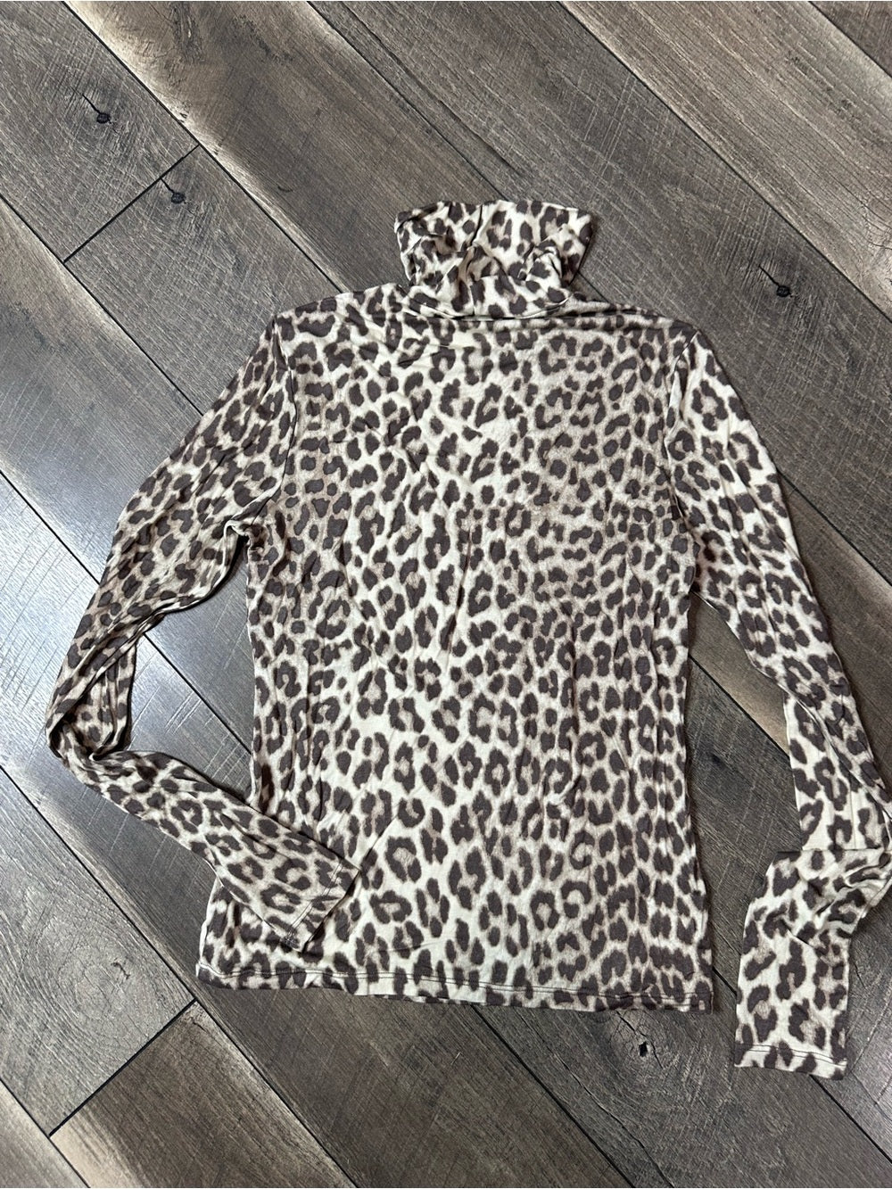 H&M Leopard Soft & Stretchy Turtleneck