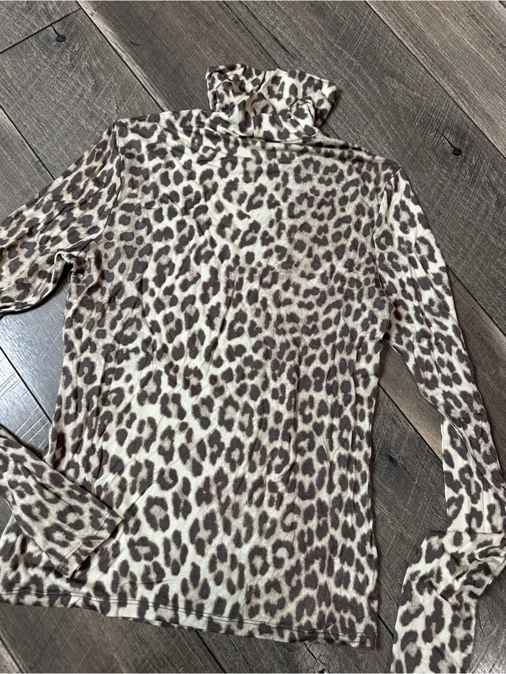 H&M Leopard Soft & Stretchy Turtleneck