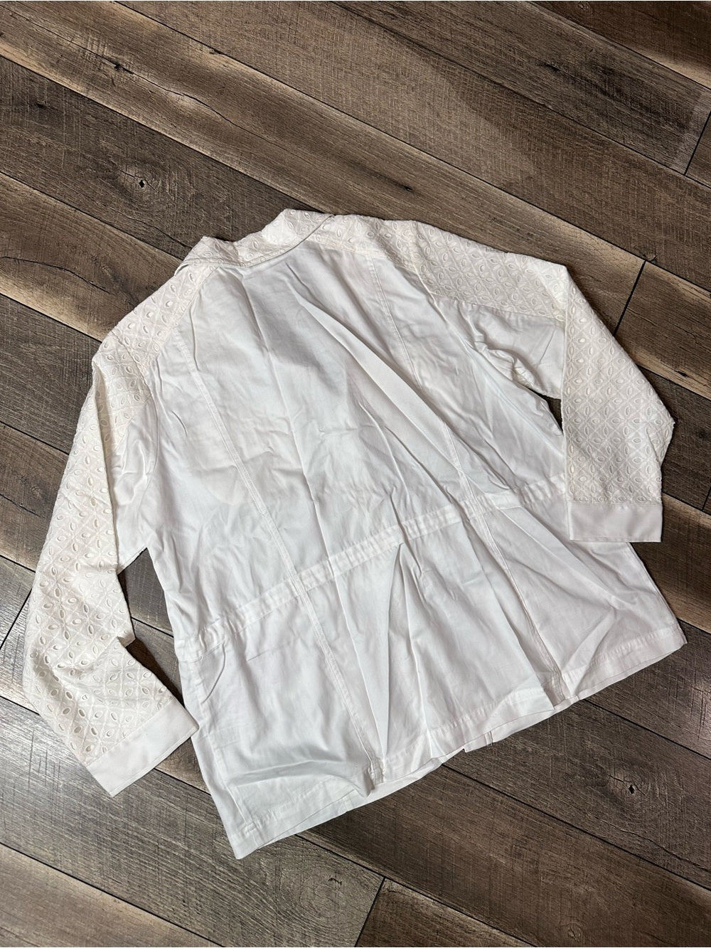Christopher & Banks Button Down White Jacket