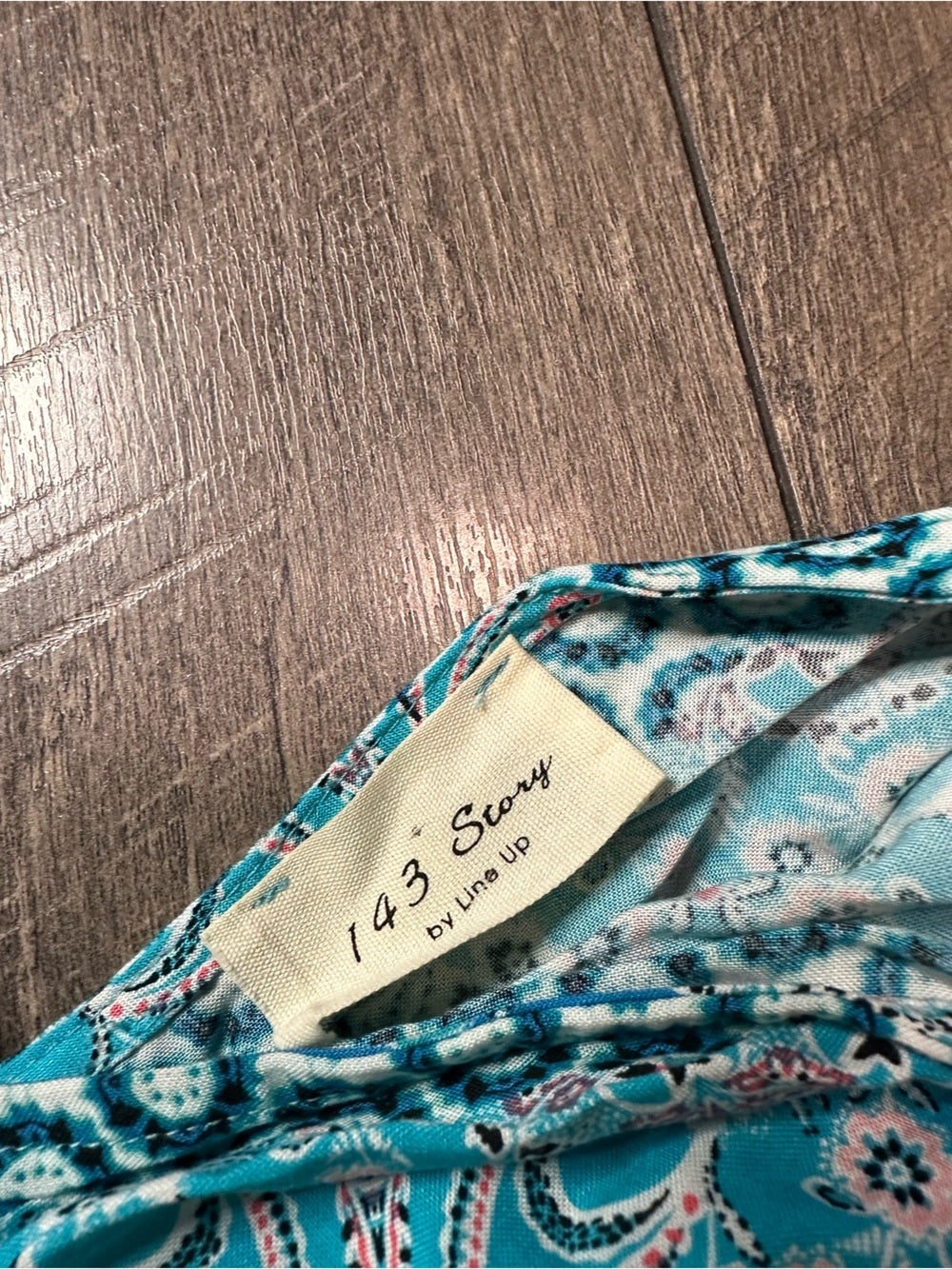 143 Story by Line Up Boho Smocked Waist Top