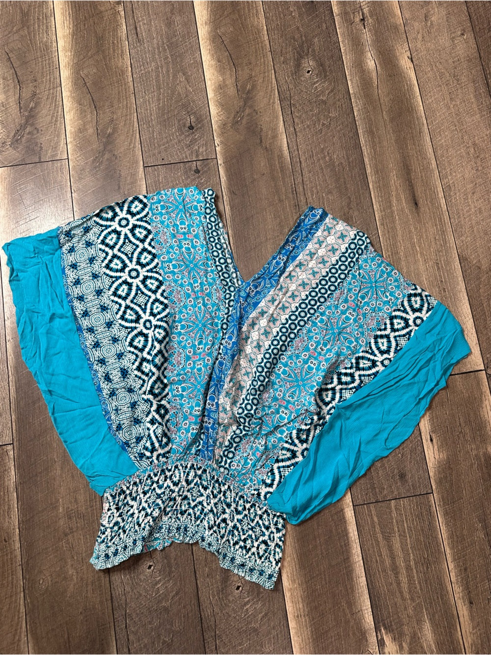 143 Story by Line Up Boho Smocked Waist Top