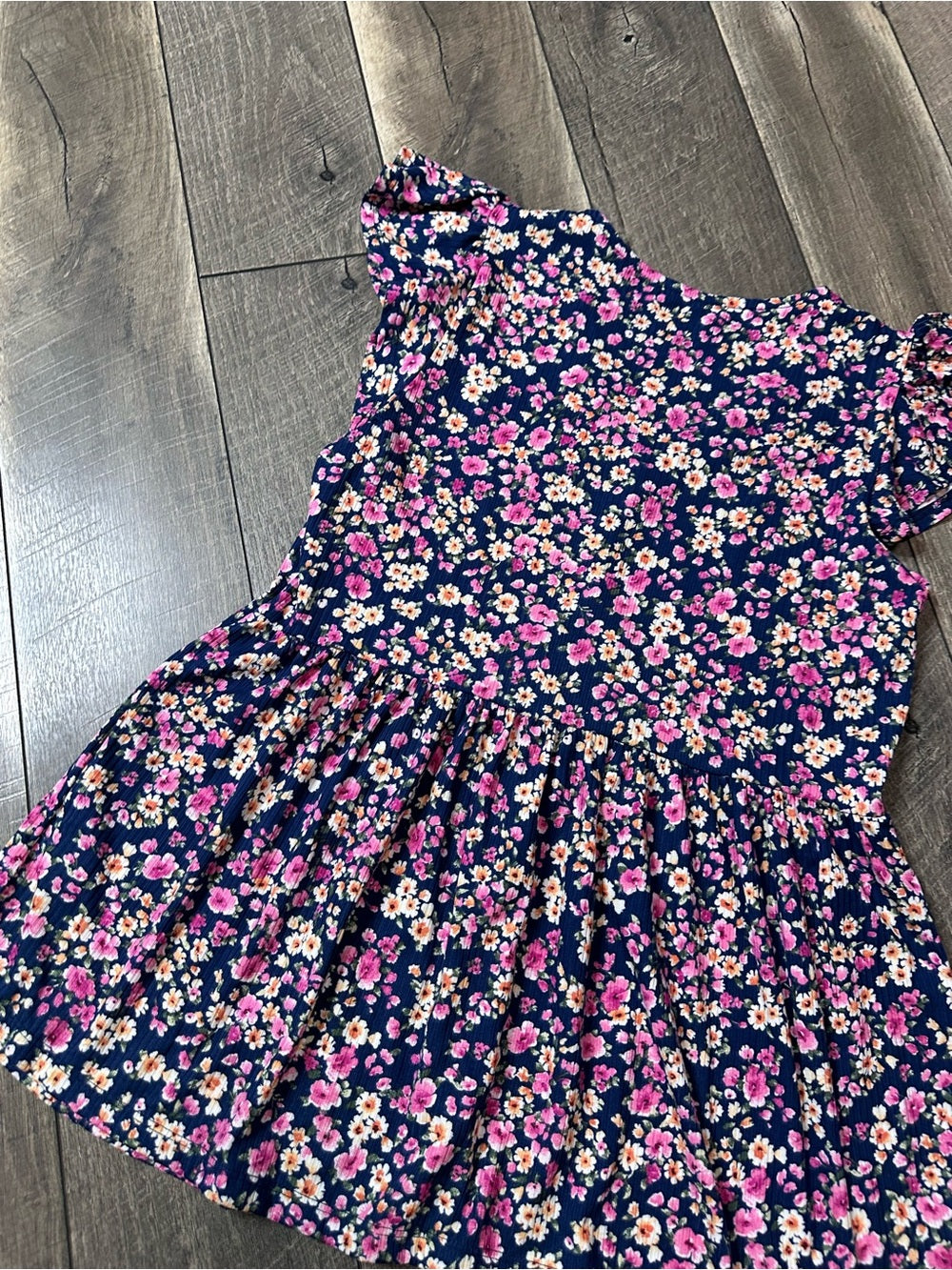 Staccato Floral Short Sleeve Top