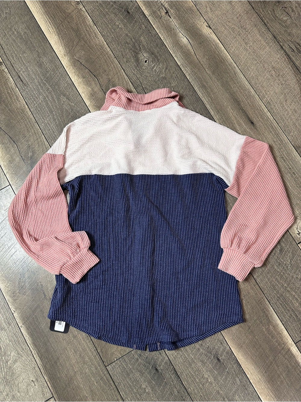 Lovely Melody Colorblock Button Down (new without tags)