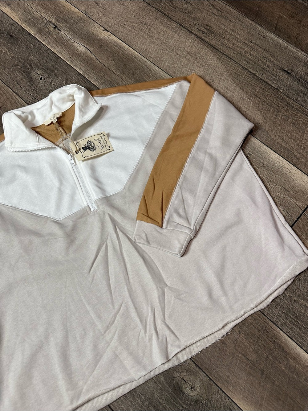Easel 1/2 Zip Oversized Pullover (new with tags)